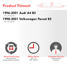 Load image into Gallery viewer, Audi A4 B5 1996-2001 / Volkswagen Passat B5 1998-2001 1.8T Bolt-On Aluminum Polished Piping Kit + Black Couplers