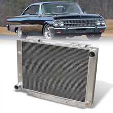 Load image into Gallery viewer, Ford Galaxie V8 1960-1963 Automatic & Manual Transmission Aluminum Radiator