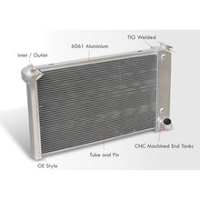 Load image into Gallery viewer, Chevrolet Corvette C3 5.7L V8 SBC 1969-1972 Automatic & Manual Transmission Aluminum Radiator