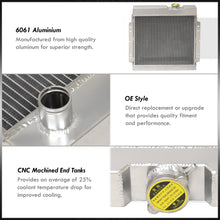 Load image into Gallery viewer, Ford Small Block SBC 289 1960-1966 / Mustang 1964-1966 / Falcon 1963-1965 / Mercury Comet 1963-1965 Manual Transmission Aluminum Radiator