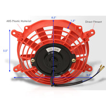 Load image into Gallery viewer, Universal 7" Radiator Fan Red