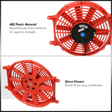 Load image into Gallery viewer, Universal 10" Radiator Fan Red