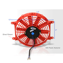 Load image into Gallery viewer, Universal 10" Radiator Fan Red