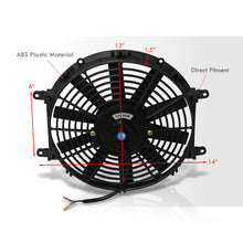 Load image into Gallery viewer, Universal 12" Radiator Fan Black