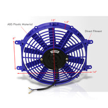 Load image into Gallery viewer, Universal 12" Radiator Fan Blue