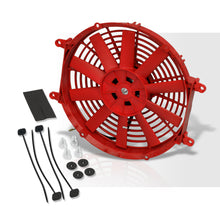 Load image into Gallery viewer, Universal 12" Radiator Fan Red