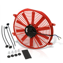 Load image into Gallery viewer, Universal 14&quot; Radiator Fan Red
