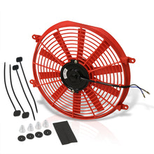 Load image into Gallery viewer, Universal 14" Radiator Fan Red
