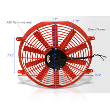 Load image into Gallery viewer, Universal 14&quot; Radiator Fan Red
