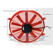 Load image into Gallery viewer, Universal 14" Radiator Fan Red
