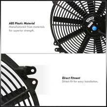 Load image into Gallery viewer, Universal 16" Radiator Fan Black