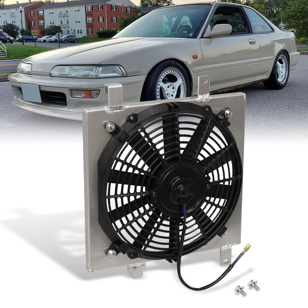 Acura Integra 1990-1993 M/T Aluminum Radiator Single Fan Shroud