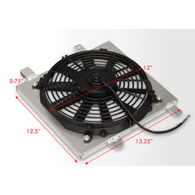 Load image into Gallery viewer, Acura Integra 1990-1993 M/T Aluminum Radiator Single Fan Shroud