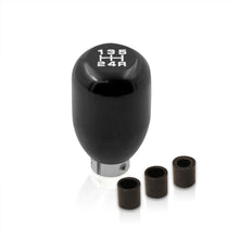 Load image into Gallery viewer, Universal 5 Speed M8 M10 M12 Type-R Style Shift Knob Black with White Lettering
