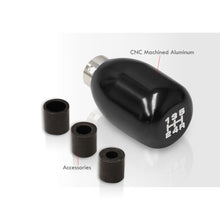 Load image into Gallery viewer, Universal 5 Speed M8 M10 M12 Type-R Style Shift Knob Black with White Lettering