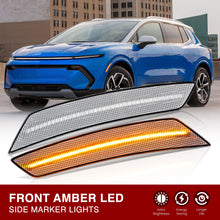 Load image into Gallery viewer, Chevy Equinox (Gen III) 2022-2024 Front Amber LED Side Marker Lights Clear Lens