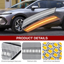 Load image into Gallery viewer, Chevy Equinox (Gen III) 2022-2024 Front Amber LED Side Marker Lights Clear Lens