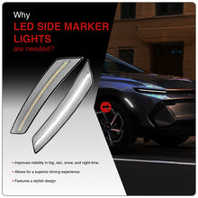 Load image into Gallery viewer, Chevy Equinox (Gen III) 2022-2024 Front White LED Side Marker Lights Clear Lens
