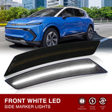 Load image into Gallery viewer, Chevy Equinox (Gen III) 2022-2024 Front White LED Side Marker Lights Smoked Lens