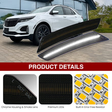 Load image into Gallery viewer, Chevy Equinox (Gen III) 2022-2024 Front White LED Side Marker Lights Smoked Lens