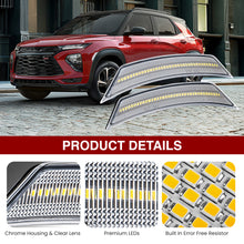 Load image into Gallery viewer, Chevrolet Trailblazer 2021-2024 Front White LED Side Marker Lights Clear Lens