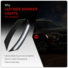 Load image into Gallery viewer, Chevrolet Trailblazer 2021-2024 Front White LED Side Marker Lights Smoked Lens