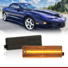 Load image into Gallery viewer, Pontiac Firebird 1998-2002 Front Amber LED Side Marker Lights Smoke Len