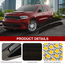 Load image into Gallery viewer, Dodge Durango 2021-2025 Front Amber LED Side Marker Lights Smoked Lens