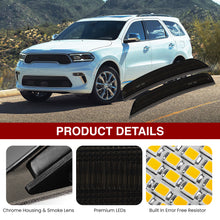 Load image into Gallery viewer, Dodge Durango 2021-2025 Front White LED Side Marker Lights Smoked Lens