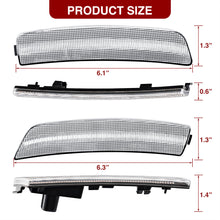 Load image into Gallery viewer, Ford Mustang Mach-E 2021-2024 Chrome Housing Clear Lens Front Amber Rear Red LED Side Marker