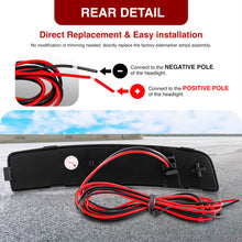 Load image into Gallery viewer, Ford Mustang Mach-E 2021-2024 Chrome Housing Clear Lens Front Amber Rear Red LED Side Marker