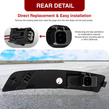 Load image into Gallery viewer, Ford Mustang Mach-E 2021-2024 Chrome Housing Clear Lens Front Amber Rear Red LED Side Marker