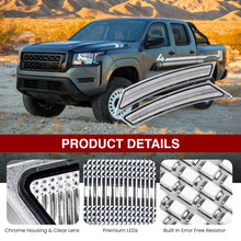 Load image into Gallery viewer, Nissan Frontier 2022-2024 Front Amber LED Side Marker Lights Clear Lens