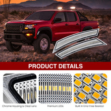 Load image into Gallery viewer, Nissan Frontier 2022-2024 Front White LED Side Marker Lights Clear Lens