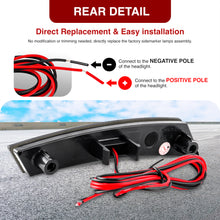 Load image into Gallery viewer, Nissan Frontier 2022-2024 Front White LED Side Marker Lights Smoked Lens