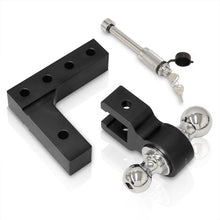 Load image into Gallery viewer, Universal 2" Adjustable Ball Tow Hitch Black