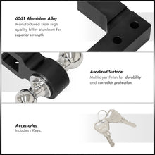 Load image into Gallery viewer, Universal 2" Adjustable Ball Tow Hitch Black