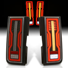 Load image into Gallery viewer, Hummer H2 2003-2009 LED Tail Lights Black Housing Clear Len