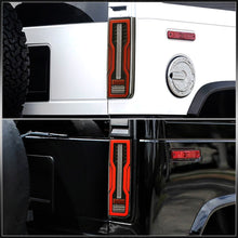 Load image into Gallery viewer, Hummer H2 2003-2009 LED Tail Lights Black Housing Clear Len