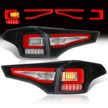 Load image into Gallery viewer, Toyota RAV4 2013-2015 LED Bar Tail Lights Black Housing Clear Len Red Tube