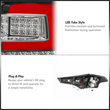 Load image into Gallery viewer, Toyota RAV4 2013-2015 LED Bar Tail Lights Black Housing Clear Len Red Tube