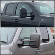 Load image into Gallery viewer, Chevrolet Silverado 2007-2013 / Suburban Tahoe 2007-2014 / GMC Sierra 2007-2013 Telescopic Extendable Heated Power Towing Mirrors Black