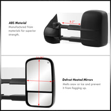 Load image into Gallery viewer, Chevrolet Silverado 2007-2013 / Suburban Tahoe 2007-2014 / GMC Sierra 2007-2013 Telescopic Extendable Heated Power Towing Mirrors Black