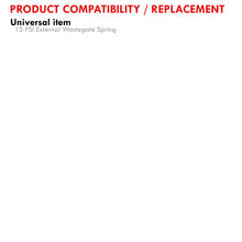 Load image into Gallery viewer, 15 PSI External Wastegate Spring Red