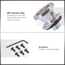 Load image into Gallery viewer, JDM Sport Honda Civic 1996-2000 Aluminum Steering Wheel Adapter Hub Polished