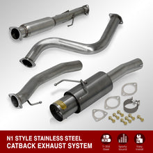 Load image into Gallery viewer, Honda Accord Coupe & Sedan 2.2L I4 1990-1993 N1 Style Stainless Steel Catback Exhaust System Gunmetal (Piping: 2.5" / 65mm to 3.0" / 76mm | Tip: 4.5")