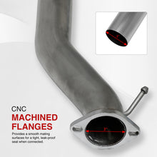 Load image into Gallery viewer, Honda Accord Coupe & Sedan 2.2L I4 1990-1993 N1 Style Stainless Steel Catback Exhaust System Gunmetal (Piping: 2.5" / 65mm to 3.0" / 76mm | Tip: 4.5")