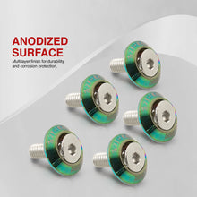 Load image into Gallery viewer, Uinversal 5 Piece Jdm Neo Chrome Billet Aluminum Engine Bay Dress Up Kit M6 x 20mm Fender Washer