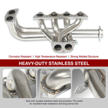 Load image into Gallery viewer, Acura Integra RS LS GS 1990-1991 4-2-1 Stainless Steel Exhaust Header (2-Piece)