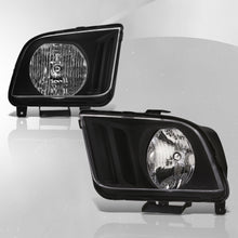Load image into Gallery viewer, Ford Mustang 2005-2009 Factory Style Headlights Black Housing Clear Len Clear Reflector